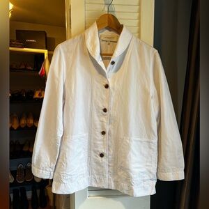 Lafayette 148 New York White Utility Jacket